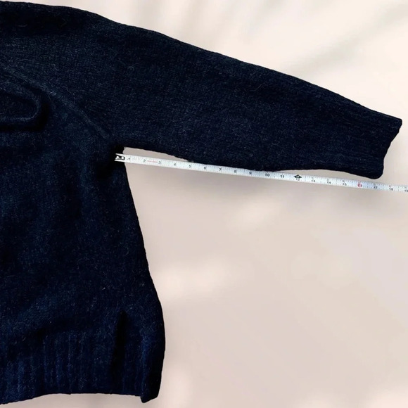 Sweaty Betty Brushed Boucle Knit Hoodie Navy Size 6 - Picture 5 of 9